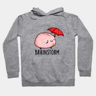 Brain Storm Cute Anatomy Pun Hoodie